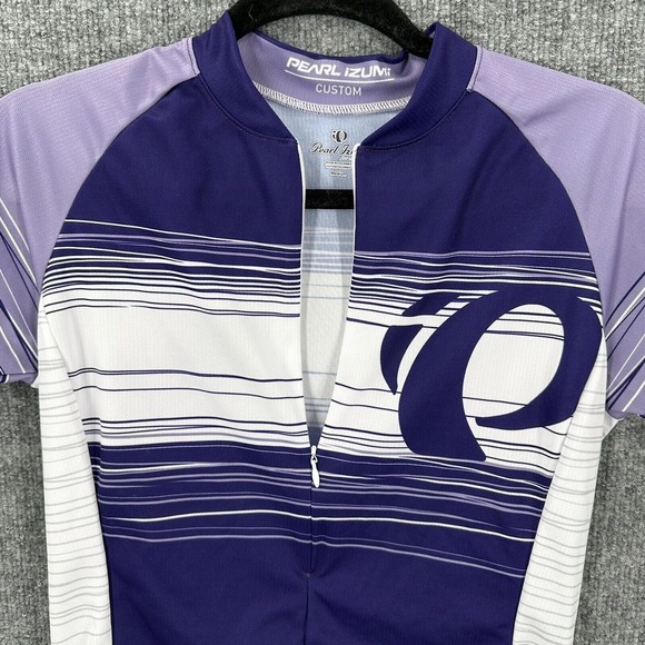 Pearl Izumi Cycling Jersey Shirt Womens‎ M 1/2 Zip Pockets Purple Multi New - Picture 3 of 14
